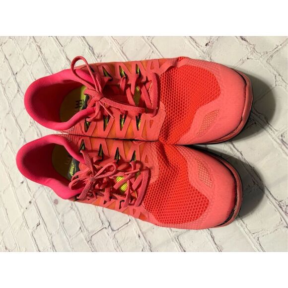 Nike Men's Size 15 Free Running Shoes Neon Coral Pink Red Athletic Bright Vivid - Picture 7 of 12